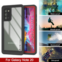 Load image into Gallery viewer, Galaxy Note 20 Case, Punkcase [Extreme Series] Armor Cover W/ Built In Screen Protector [Red]
