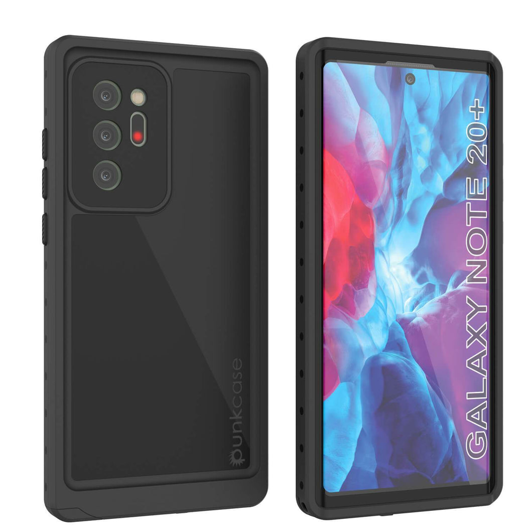 Galaxy Note 20 Ultra Waterproof Case, Punkcase Studstar Black Thin Armor Cover