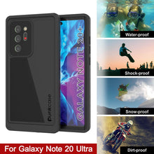 Load image into Gallery viewer, Galaxy Note 20 Ultra Waterproof Case, Punkcase Studstar Black Thin Armor Cover
