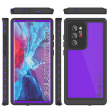 Load image into Gallery viewer, Galaxy Note 20 Ultra Waterproof Case, Punkcase Studstar Purple Series Thin Armor Cover
