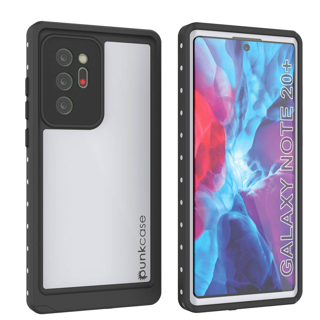 Galaxy Note 20 Ultra Waterproof Case, Punkcase Studstar White Thin Armor Cover