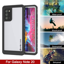 Load image into Gallery viewer, Galaxy Note 20 Waterproof Case, Punkcase Studstar White Thin Armor Cover
