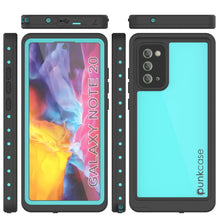 Load image into Gallery viewer, Galaxy Note 20 Waterproof Case, Punkcase Studstar Series Teal Thin Armor Cover
