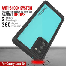 Load image into Gallery viewer, Galaxy Note 20 Waterproof Case, Punkcase Studstar Series Teal Thin Armor Cover
