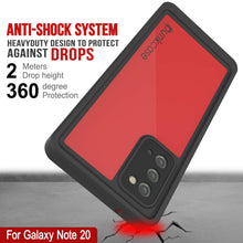 Load image into Gallery viewer, Galaxy Note 20 Waterproof Case, Punkcase Studstar Red Series Thin Armor Cover
