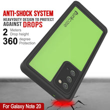Load image into Gallery viewer, Galaxy Note 20 Waterproof Case, Punkcase Studstar Light Green Thin Armor Cover
