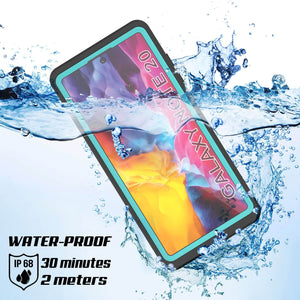 Galaxy Note 20 Waterproof Case, Punkcase Studstar Series Teal Thin Armor Cover