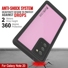 Load image into Gallery viewer, Galaxy Note 20 Waterproof Case, Punkcase Studstar Pink Thin Armor Cover
