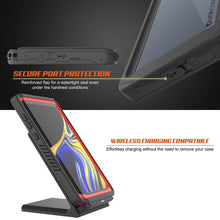 Load image into Gallery viewer, Galaxy Note 9 Case, Punkcase [Extreme Series] Armor Cover W/ Built In Screen Protector [Red]
