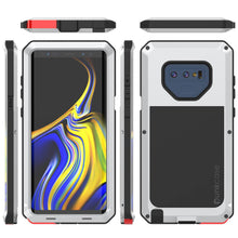 Load image into Gallery viewer, Galaxy Note 9  Case, PUNKcase Metallic White Shockproof  Slim Metal Armor Case [White]
