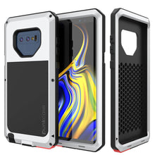 Load image into Gallery viewer, Galaxy Note 9  Case, PUNKcase Metallic White Shockproof  Slim Metal Armor Case [White]
