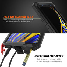 Load image into Gallery viewer, Galaxy Note 9 Case, PUNKcase Metallic Black Shockproof  Slim Metal Armor Case [Black]
