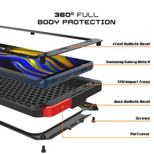 Load image into Gallery viewer, Galaxy Note 9 Case, PUNKcase Metallic Black Shockproof  Slim Metal Armor Case [Black]
