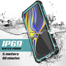 Load image into Gallery viewer, Punkcase Galaxy Note 9 Waterproof Case [Navy Seal Extreme Series] Armor Cover W/ Built In Screen Protector [Teal]
