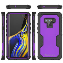 Load image into Gallery viewer, Punkcase Galaxy Note 9 Waterproof Case [Navy Seal Extreme Series] Armor Cover W/ Built In Screen Protector [Purple]
