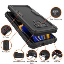 Load image into Gallery viewer, Punkcase Galaxy Note 9 Waterproof Case [Navy Seal Extreme Series] Armor Cover W/ Built In Screen Protector [Black]

