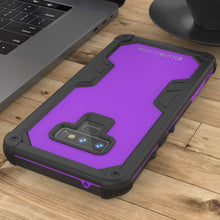 Load image into Gallery viewer, Punkcase Galaxy Note 9 Waterproof Case [Navy Seal Extreme Series] Armor Cover W/ Built In Screen Protector [Purple]
