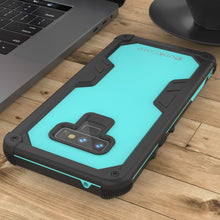 Load image into Gallery viewer, Punkcase Galaxy Note 9 Waterproof Case [Navy Seal Extreme Series] Armor Cover W/ Built In Screen Protector [Teal]
