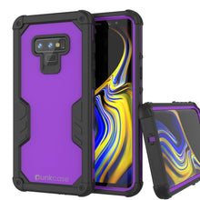 Load image into Gallery viewer, Punkcase Galaxy Note 9 Waterproof Case [Navy Seal Extreme Series] Armor Cover W/ Built In Screen Protector [Purple]
