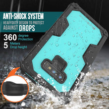 Load image into Gallery viewer, Punkcase Galaxy Note 9 Waterproof Case [Navy Seal Extreme Series] Armor Cover W/ Built In Screen Protector [Teal]
