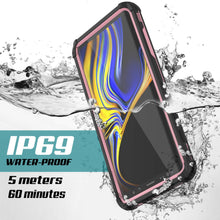 Load image into Gallery viewer, Punkcase Galaxy Note 9 Waterproof Case [Navy Seal Extreme Series] Armor Cover W/ Built In Screen Protector [Pink]
