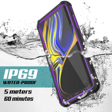Load image into Gallery viewer, Punkcase Galaxy Note 9 Waterproof Case [Navy Seal Extreme Series] Armor Cover W/ Built In Screen Protector [Purple]

