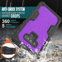 Load image into Gallery viewer, Punkcase Galaxy Note 9 Waterproof Case [Navy Seal Extreme Series] Armor Cover W/ Built In Screen Protector [Purple]
