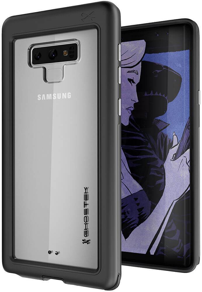 Galaxy Note 9, Ghostek Atomic Slim Case Full Body TPU [Shockproof] | Black