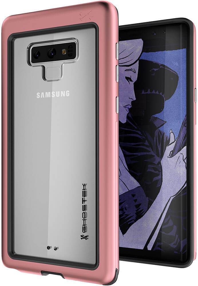 Galaxy Note 9, Ghostek Atomic Slim Case Full Body TPU [Shockproof] | Pink