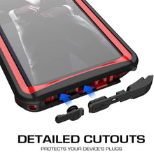 Load image into Gallery viewer, Galaxy Note 9, Ghostek Nautical Waterproof Case Full Body TPU Cover [Shockproof] | Red
