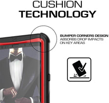 Load image into Gallery viewer, Galaxy Note 9, Ghostek Nautical Waterproof Case Full Body TPU Cover [Shockproof] | Red
