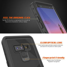 Load image into Gallery viewer, Galaxy Note 9 Waterproof Case, Punkcase Studstar Black Thin Armor Cover
