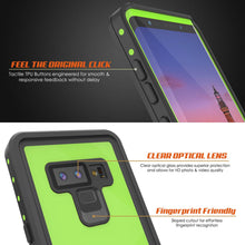 Load image into Gallery viewer, Galaxy Note 9 Waterproof Case, Punkcase Studstar Light Green Thin Armor Cover

