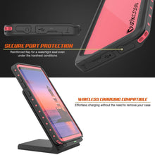 Load image into Gallery viewer, Galaxy Note 9 Waterproof Case, Punkcase Studstar Pink Thin Armor Cover
