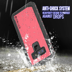 Galaxy Note 9 Waterproof Case, Punkcase Studstar Pink Thin Armor Cover