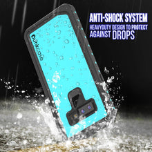 Load image into Gallery viewer, Galaxy Note 9 Waterproof Case, Punkcase Studstar Series Teal Thin Armor Cover
