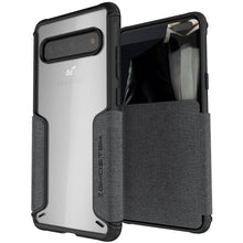 Load image into Gallery viewer, EXEC 3 for Galaxy S10 5G Leather Flip Wallet Case [Grey]
