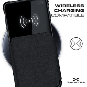 EXEC 3 for Galaxy S10 5G Leather Flip Wallet Case [Black]