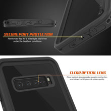 Load image into Gallery viewer, Galaxy S10 5G Waterproof Case PunkCase StudStar Black Thin 6.6ft Underwater IP68 Shock/Snow Proof
