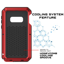 Load image into Gallery viewer, Galaxy S10 Lite Metal Case, Heavy Duty Military Grade Rugged Armor Cover [Red]
