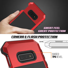 Load image into Gallery viewer, Galaxy S10 Lite Metal Case, Heavy Duty Military Grade Rugged Armor Cover [Red]
