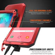 Load image into Gallery viewer, Galaxy S10 Lite Metal Case, Heavy Duty Military Grade Rugged Armor Cover [Red]
