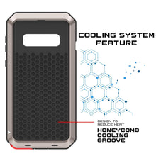 Load image into Gallery viewer, Galaxy S10 Metal Case, Heavy Duty Military Grade Rugged Armor Cover [Gold]

