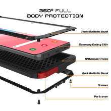 Load image into Gallery viewer, Galaxy S10+ Plus Metal Case, Heavy Duty Military Grade Rugged Armor Cover [Black]
