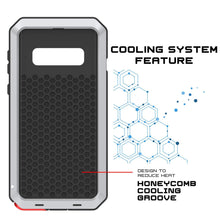 Load image into Gallery viewer, Galaxy S10+ Plus Metal Case, Heavy Duty Military Grade Rugged Armor Cover [White]
