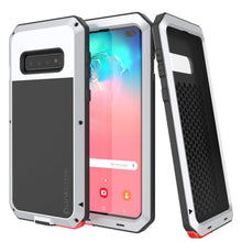 Load image into Gallery viewer, Galaxy S10+ Plus Metal Case, Heavy Duty Military Grade Rugged Armor Cover [White]
