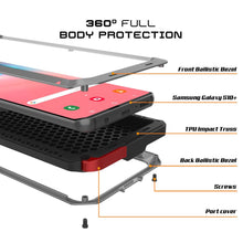 Load image into Gallery viewer, Galaxy S10+ Plus Metal Case, Heavy Duty Military Grade Rugged Armor Cover [Silver]
