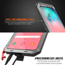 Load image into Gallery viewer, Galaxy S10+ Plus Metal Case, Heavy Duty Military Grade Rugged Armor Cover [Silver]
