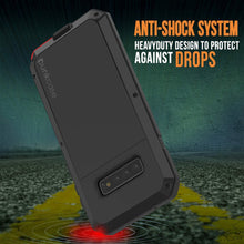 Load image into Gallery viewer, Galaxy S10+ Plus Metal Case, Heavy Duty Military Grade Rugged Armor Cover [Black]
