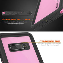 Load image into Gallery viewer, Galaxy S10+ Plus Waterproof Case PunkCase StudStar Pink Thin 6.6ft Underwater IP68 Shock/Snow Proof
